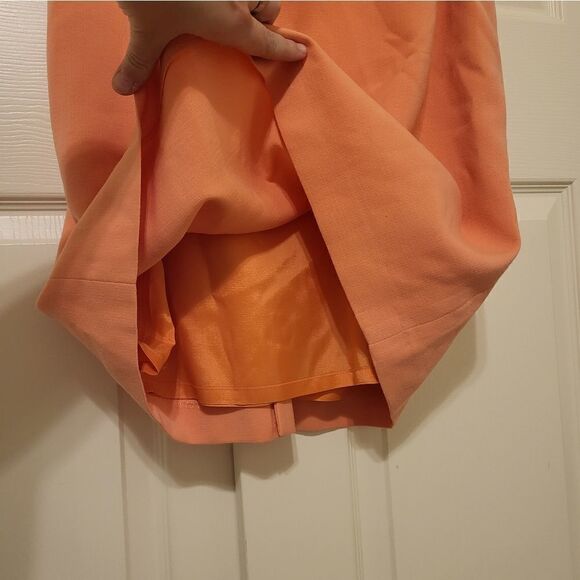 Isabella DeMarco light peach sleeveless belted midi dress - Picture 5 of 11